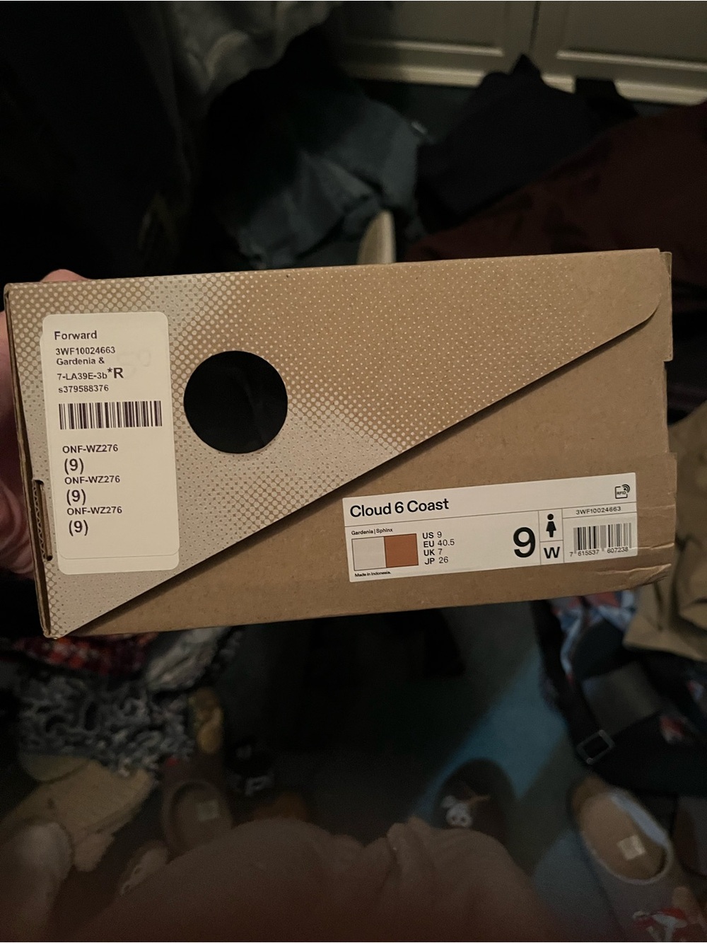 On Running Cloud 6 Coast Sneaker Gardenia/sphinx Cloud
(Cream) - Picture 15 of 16